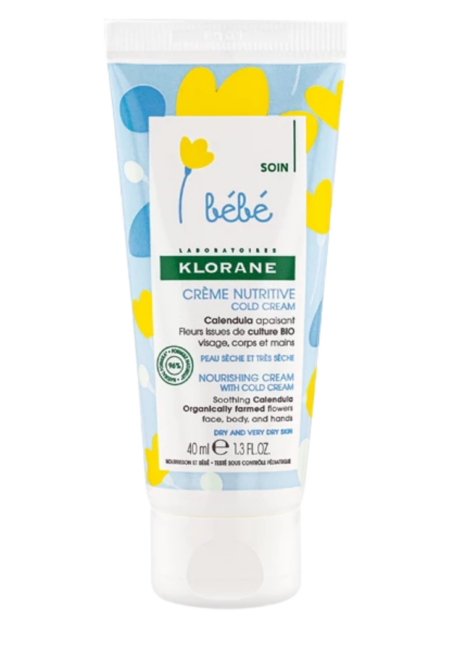 Klorane Bébé Crème Hydratante au Cold Cream 100 ml