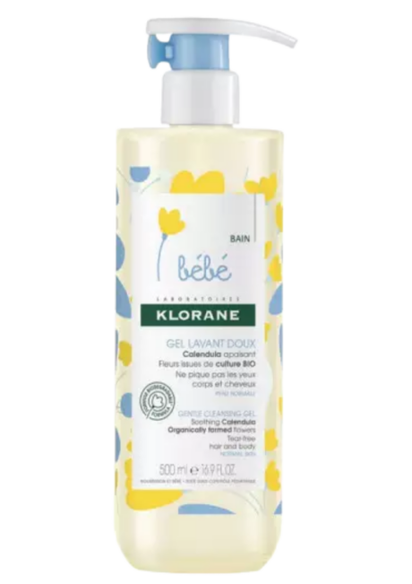 Klorane Bébé Gel Lavant Doux Corps et Cheveux 500ML